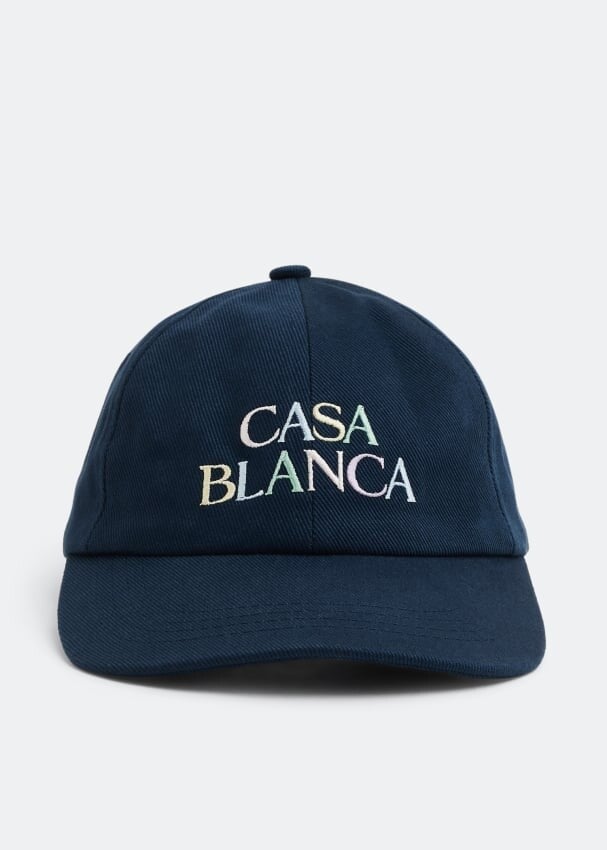 

Кепка CASABLANCA PARIS Stacked logo embroidered cap, синий