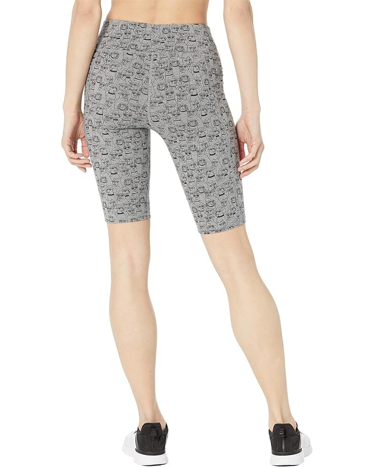 

Шорты SKECHERS Bobs Heart Eye's 10" Bike Shorts, цвет Heather Gray Print