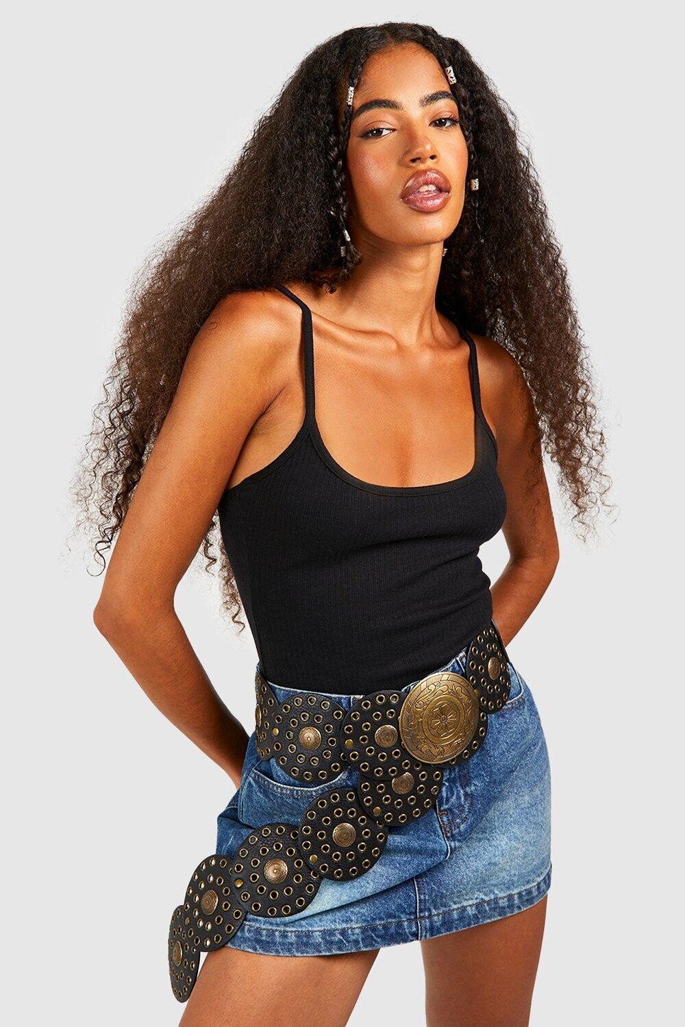 

Боди с резинками Boohoo, черный
