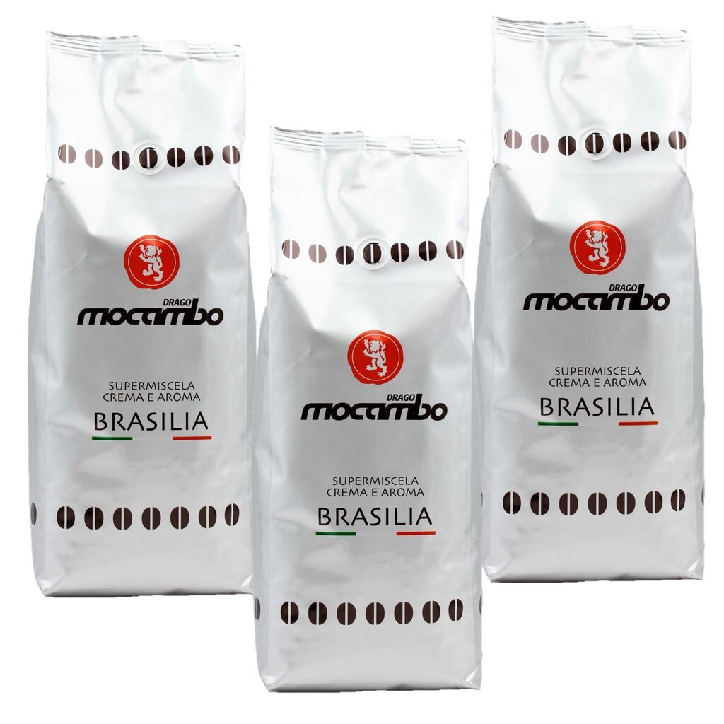

3 х 1 кг Mocambo Coffee Brasilia эспрессо из цельных зерен 3 кг