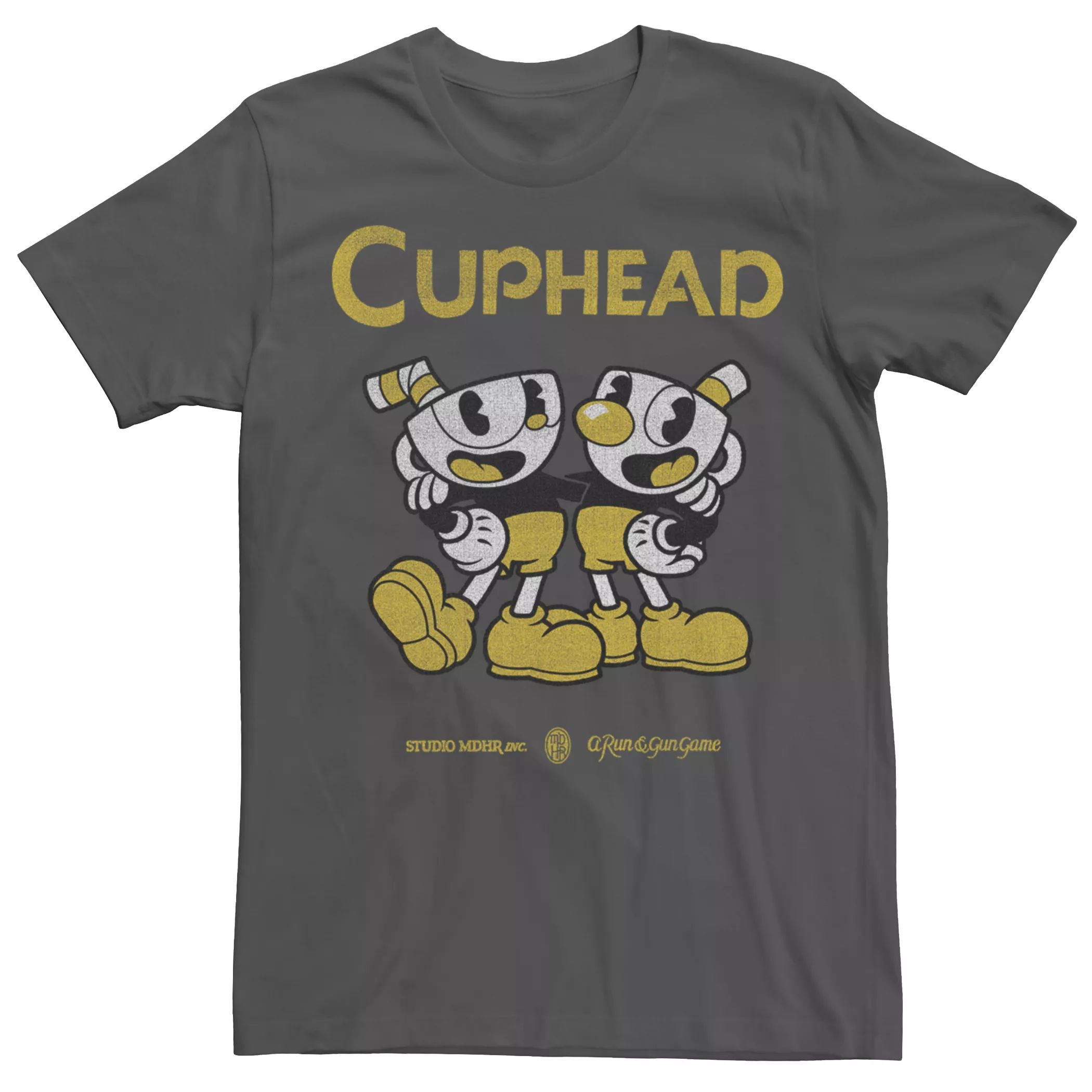 Мужская футболка Cuphead Best Buds Licensed Character мужская толстовка для спортзала cuphead clip joint licensed character