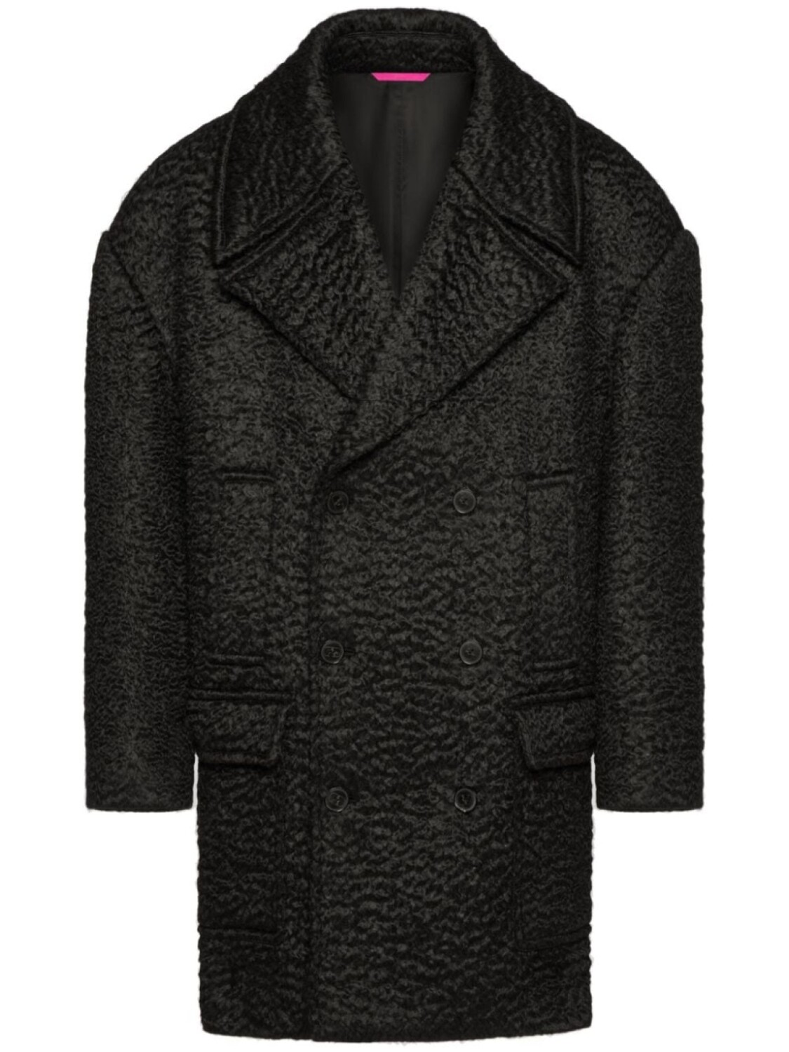 

Valentino Garavani шерстяное двубортное пальто, черный