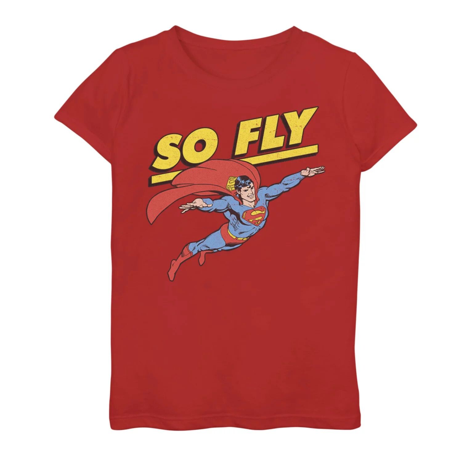 

Футболка с изображением портрета DC Comics Superman So Fly для девочек 7–16 лет DC Comics
