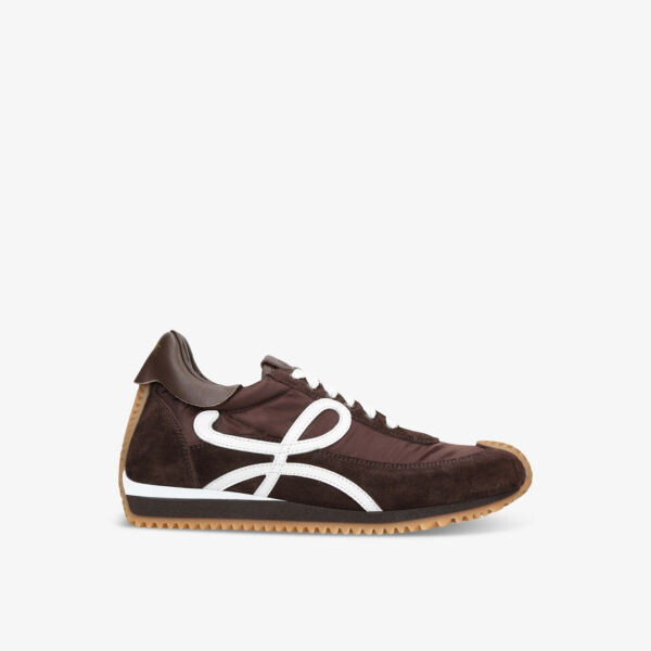 

Замшевые кроссовки Flow Runner с тисненой монограммой Loewe, коричневый