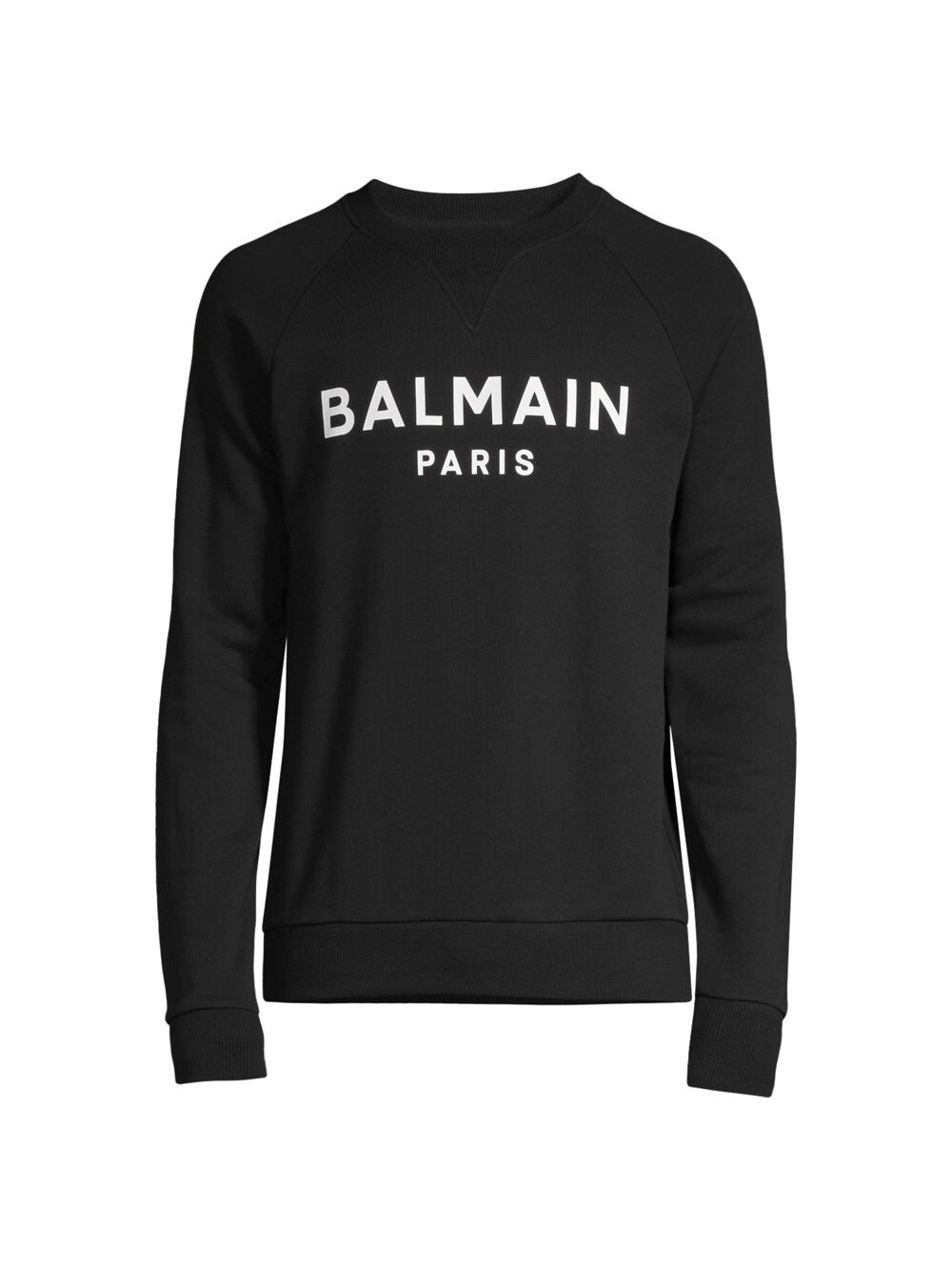 

Толстовка с круглым вырезом и принтом логотипа Balmain, нуарный