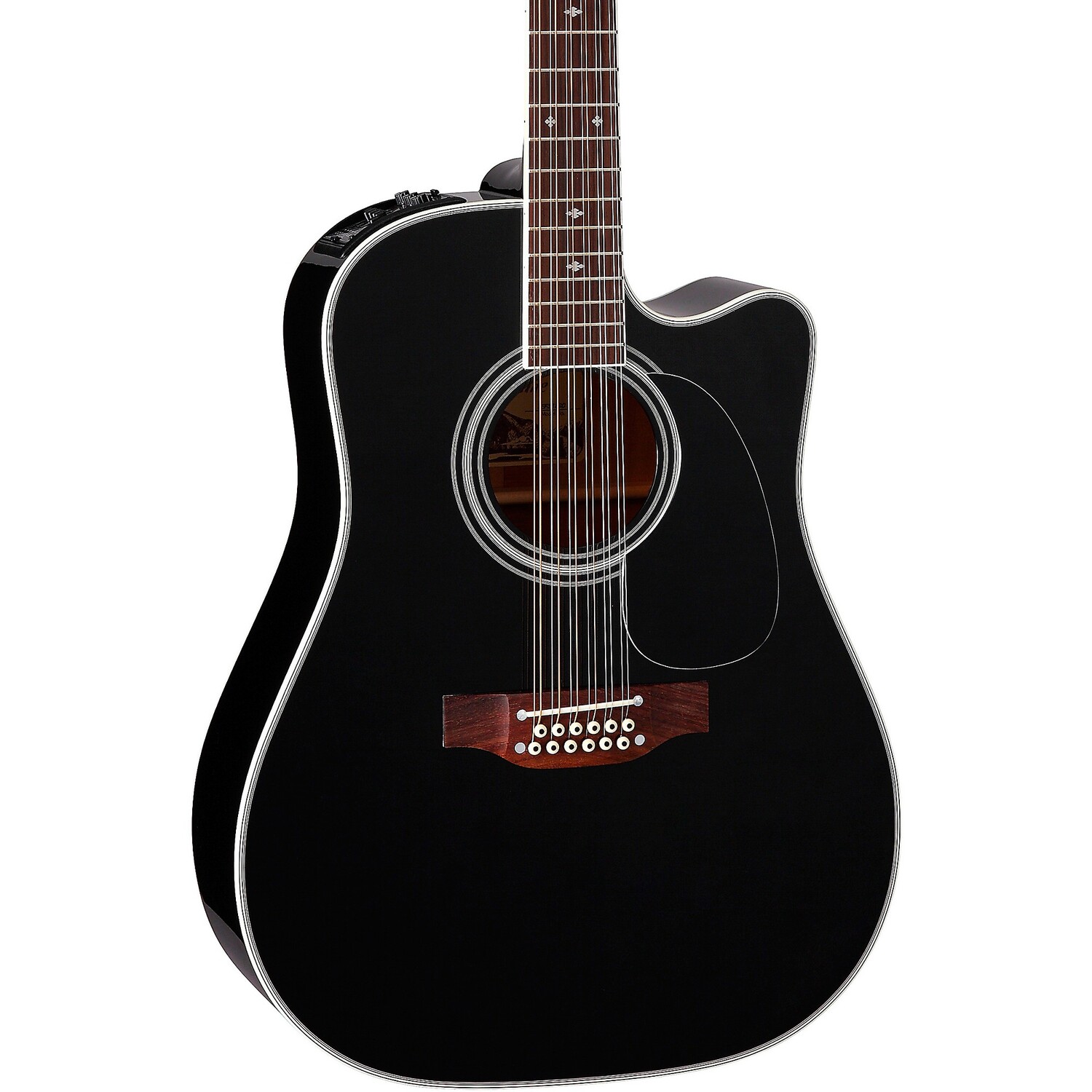 

Takamine EF381SC 12-струнная акусто-электрическая гитара Dreadnought Cutaway, черная
