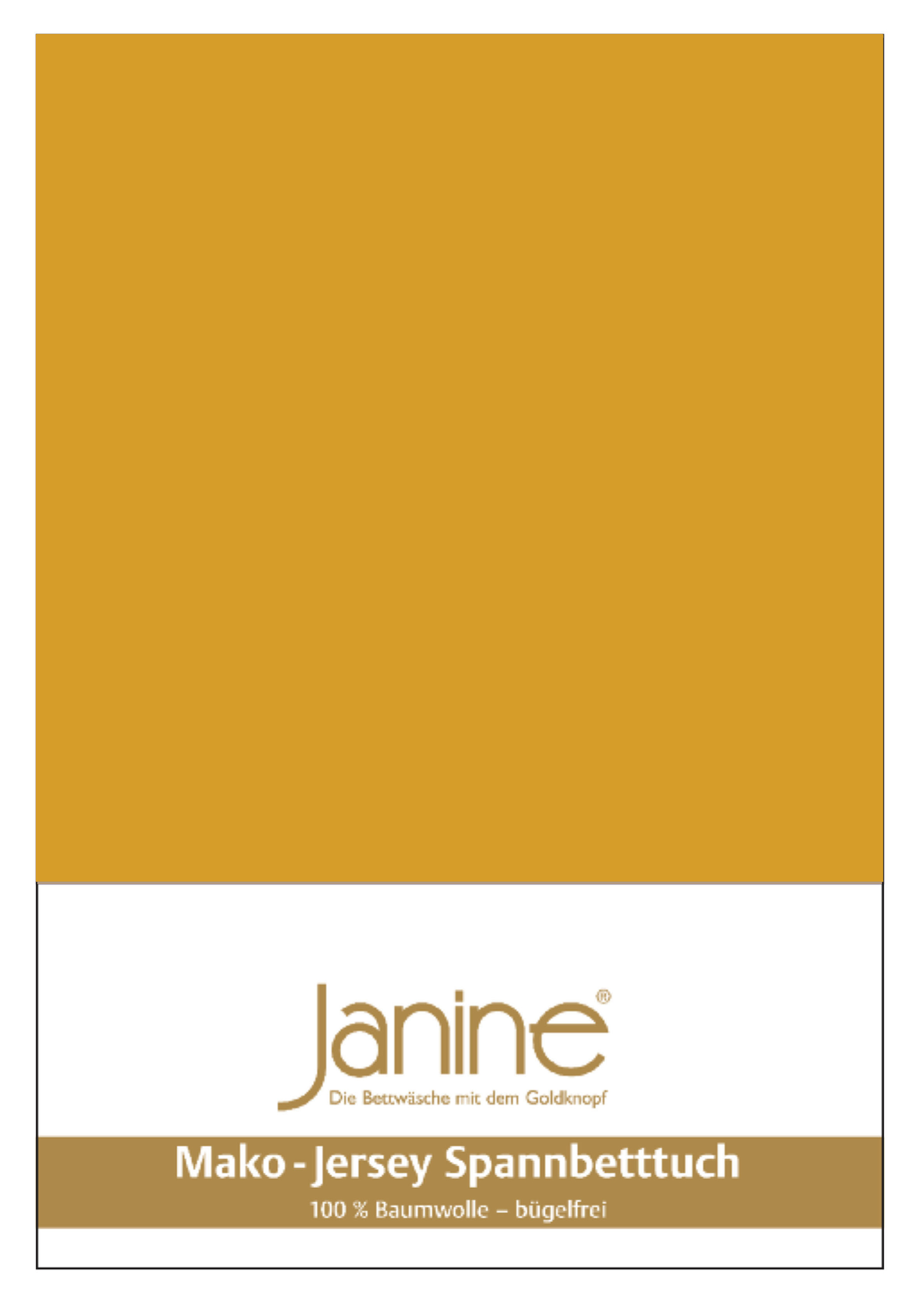 Простыня Janine Mako Feinjersey, цвет honiggold