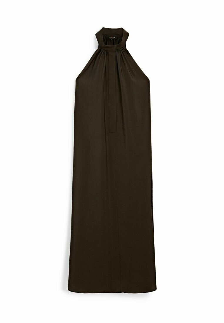 

Платье макси HALTER NECK Massimo Dutti, цвет dark brown