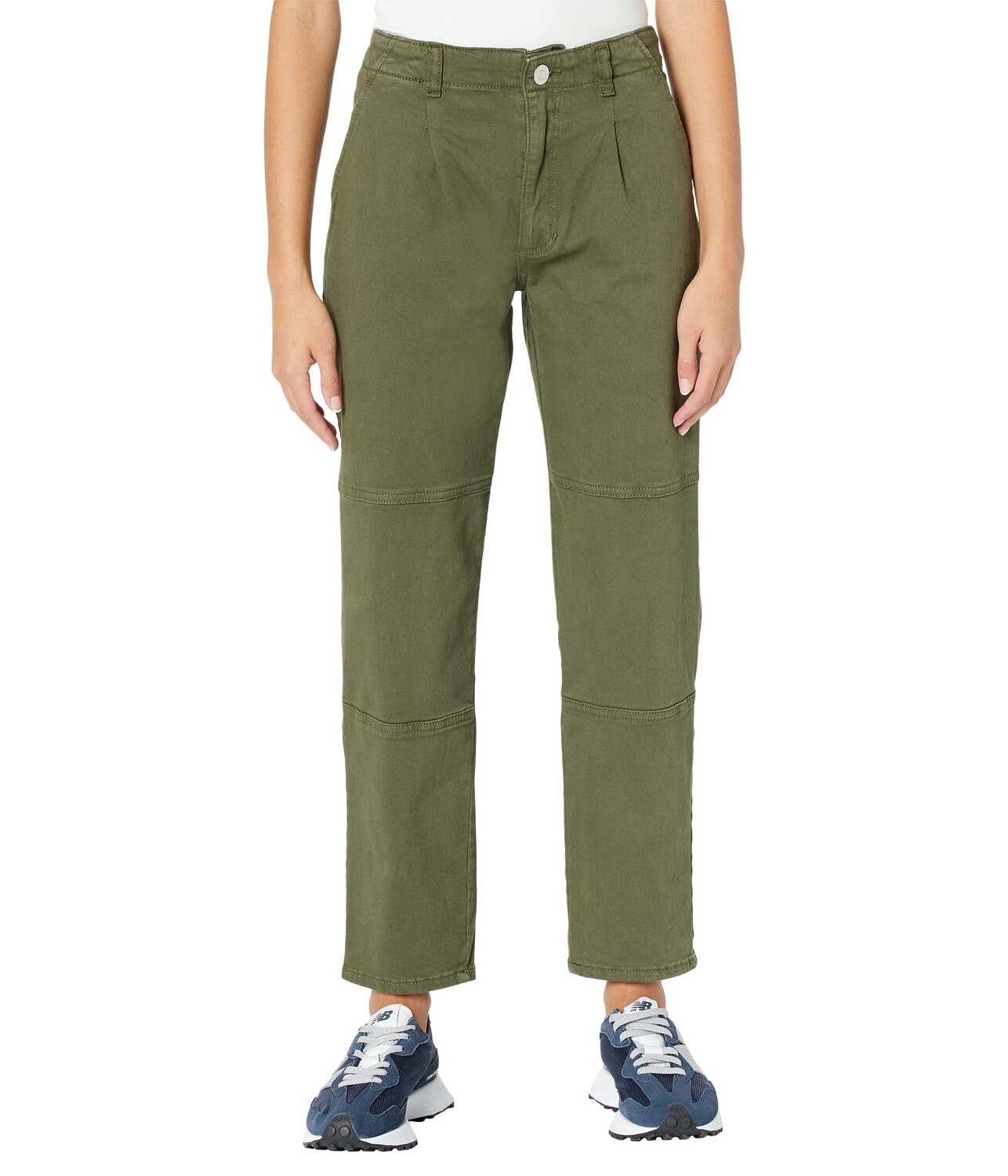 

Брюки с высокой посадкой Jag Jeans, Utility High-Rise Tapered Ankle Pants, Серый