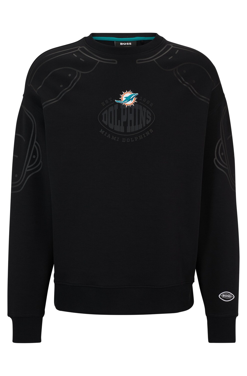 

Свитшот Boss X Nfl Cotton-blend With Collaborative Branding, Dolphins