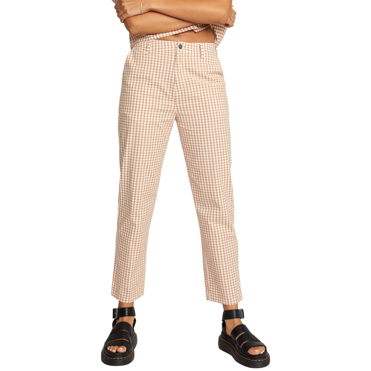 

Брюки RVCA Gingham Weekend - женские, sand