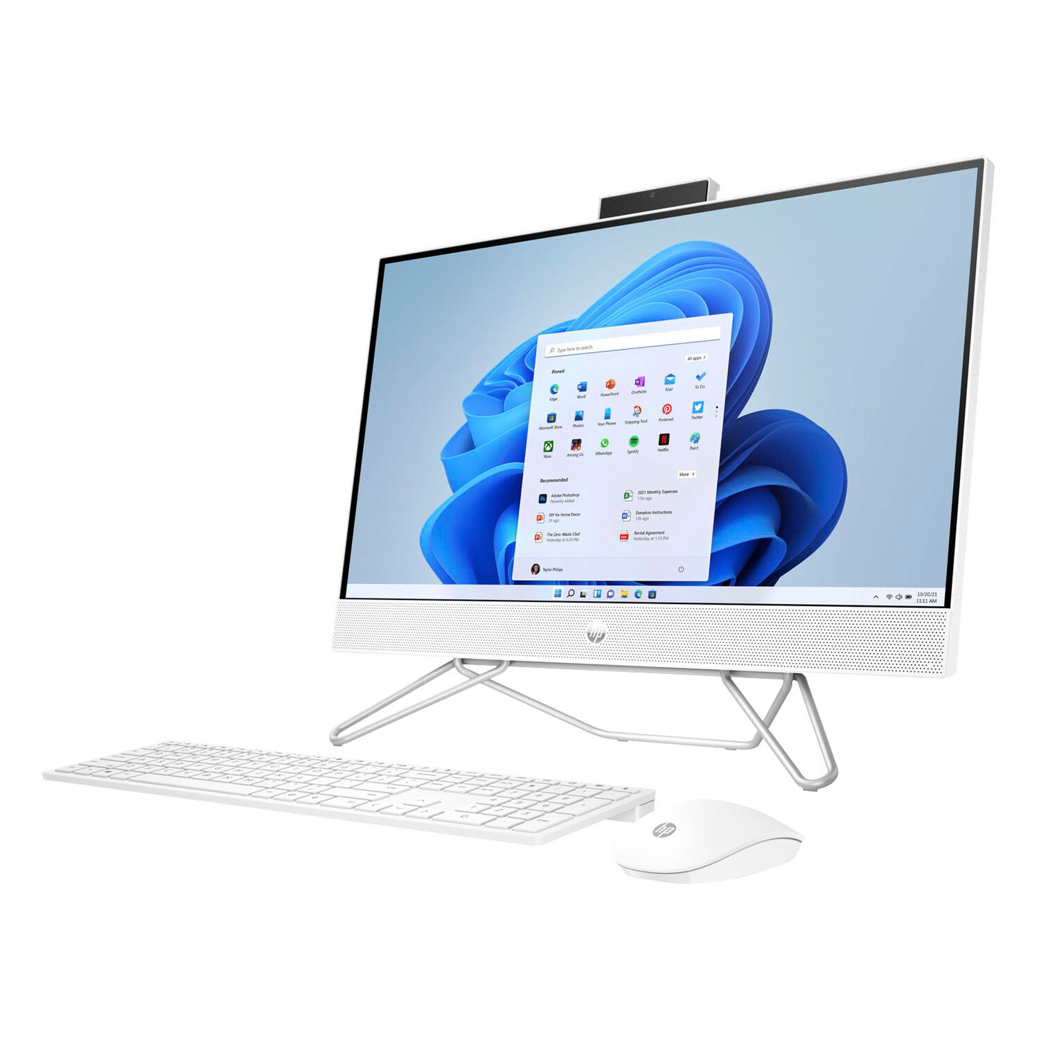 Моноблок HP Starт 27 Youth edition, 27″, 8Гб/512Гб, i5-1235U, Iris Xe 80EU, белый, английская клавиатура 1g1b6ea моноблок hp 22 df0059ur 1g1b6ea