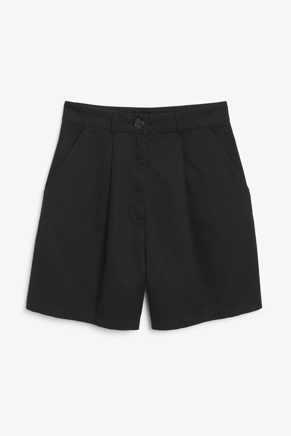 

Шорты Monki строгого кроя с завышенной талией, черный