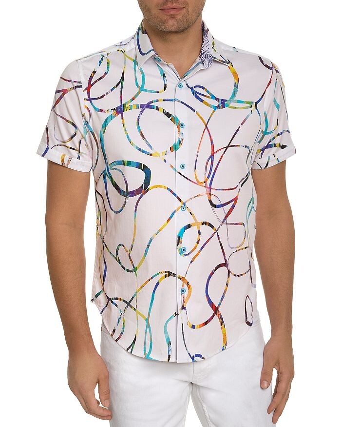 

Рубашка Rampage с короткими рукавами и принтом Swirl Robert Graham