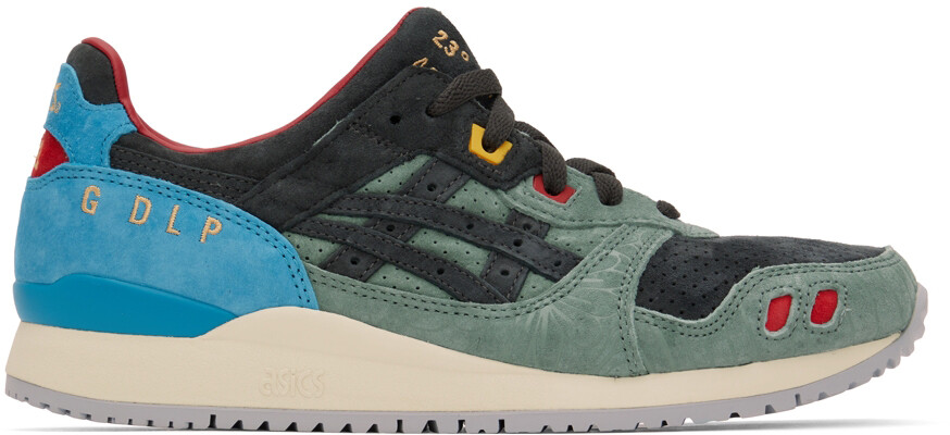 

Черно-зеленые кроссовки Gel-Lyte III OG Asics