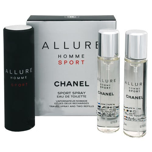 

Chanel Allure Homme Sport Eau de Toilette 3 спрея по 20 мл со сменным стержнем