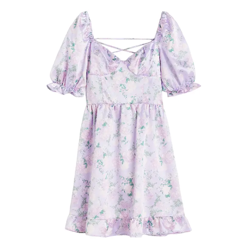 

Платье H&M Open-backed Satin, сиреневый