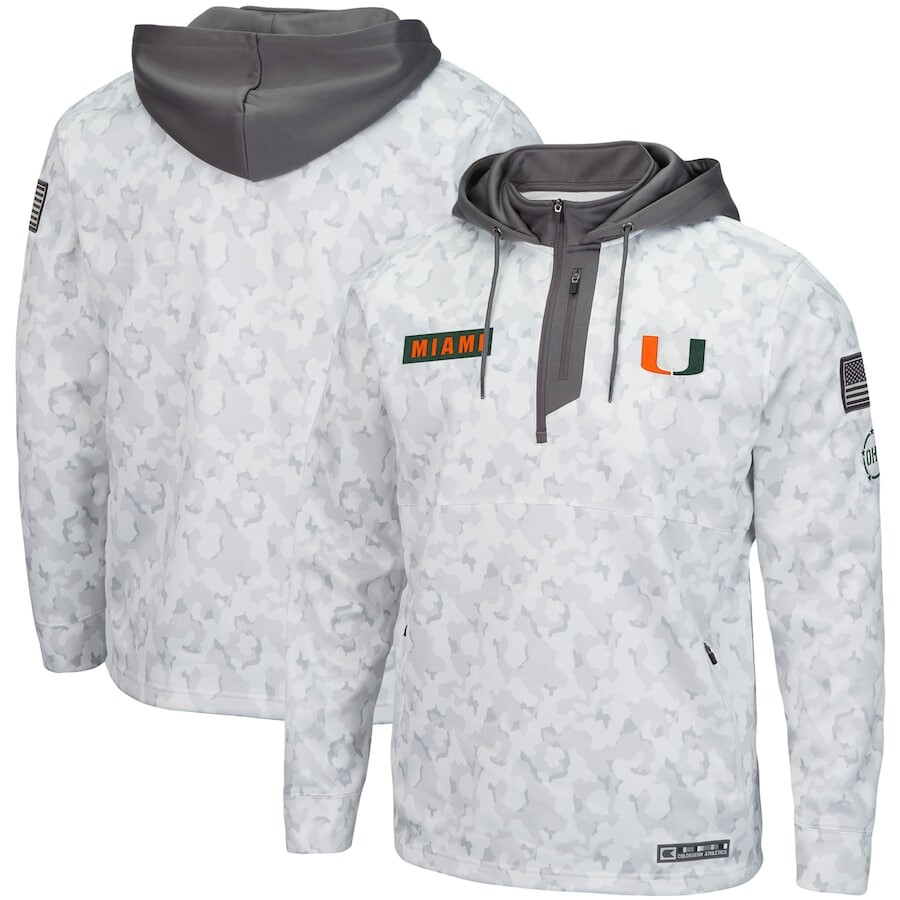 

Толстовка на молнии Colosseum Miami Hurricanes, камуфляж