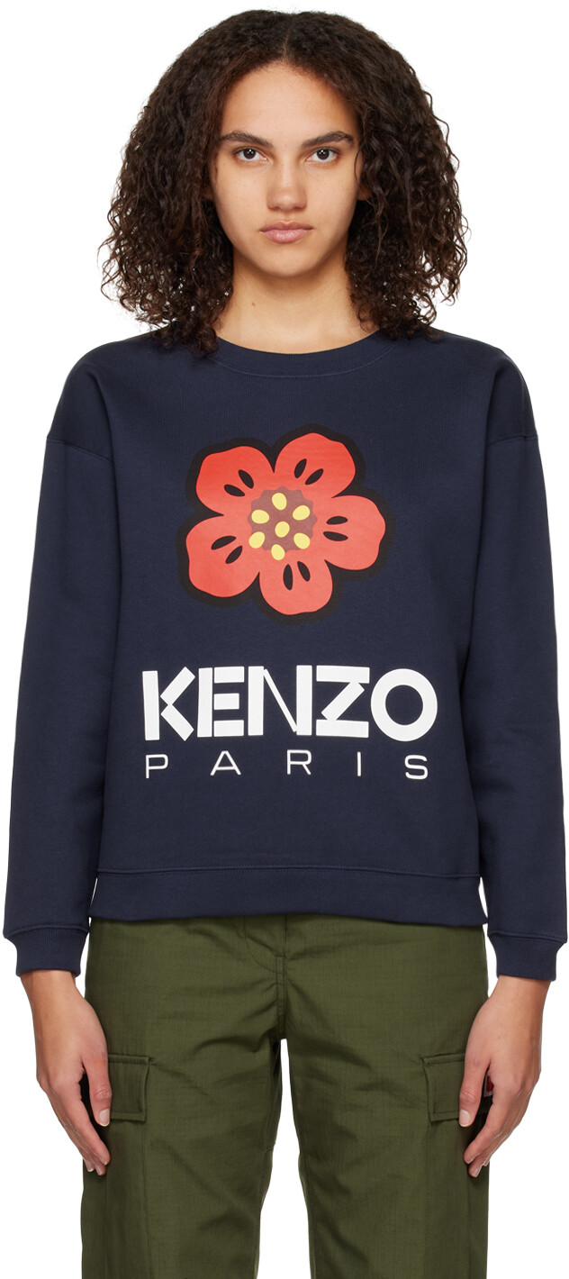 

Темно-синий свитшот Kenzo Paris Boke Flower