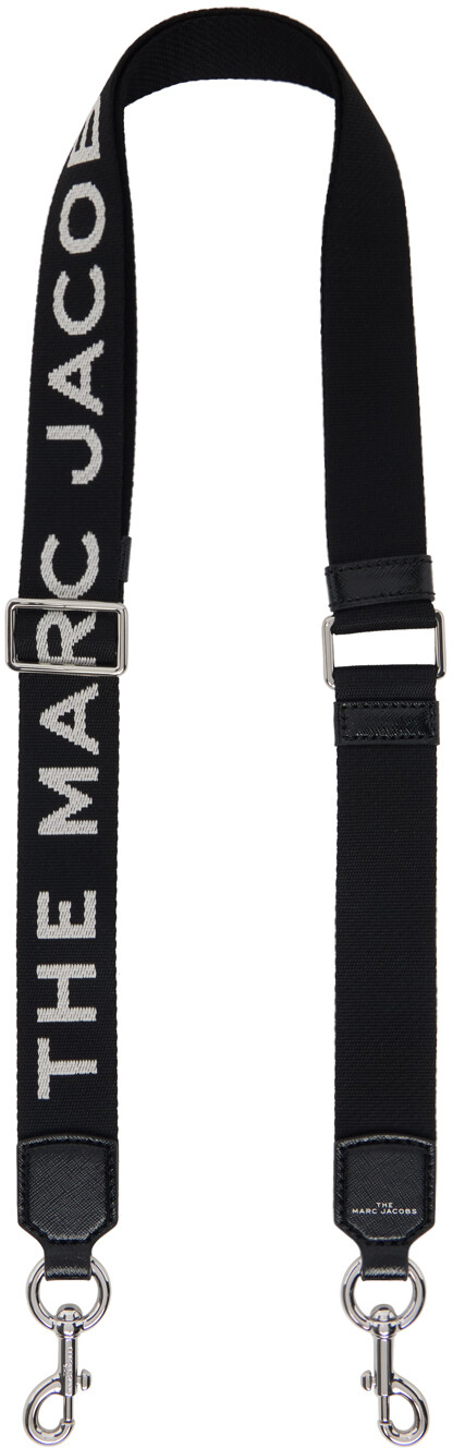 

Черный плечевой ремень The Logo Webbing Strap Slim Marc Jacobs