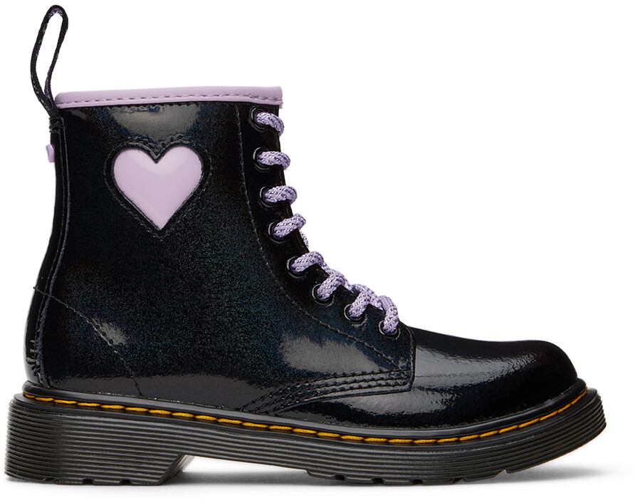 

Kids Black 1460 Ботинки для больших детей Dr. Martens