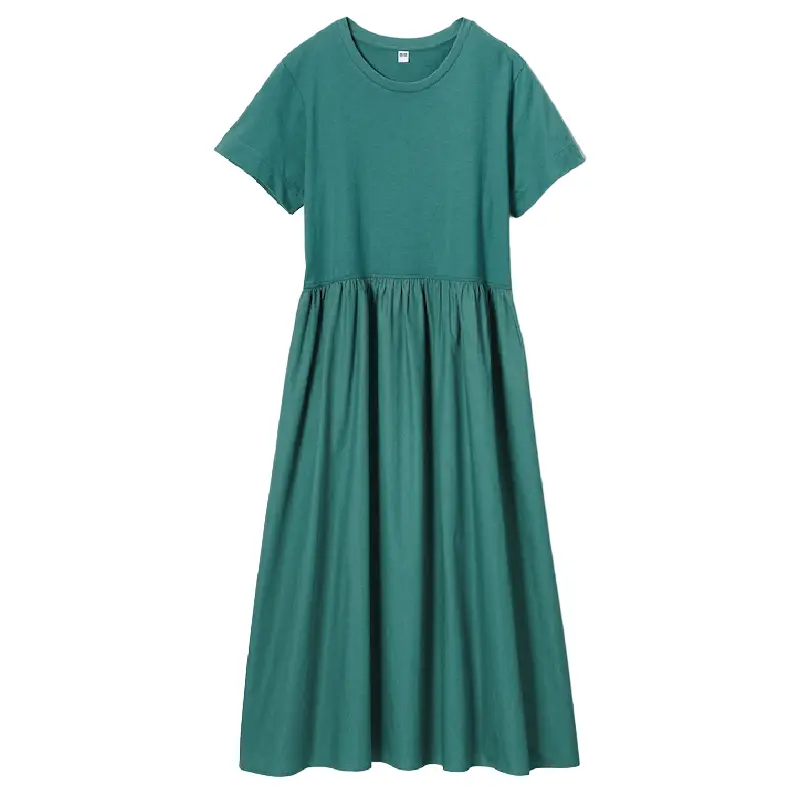 

Платье комбинированное Uniqlo, зеленый