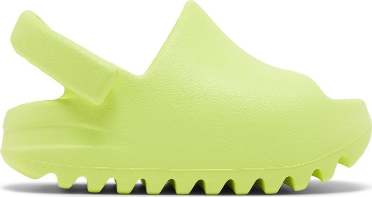 Сандалии Adidas Yeezy Slide Infants 'Glow Green' 2022, зеленый