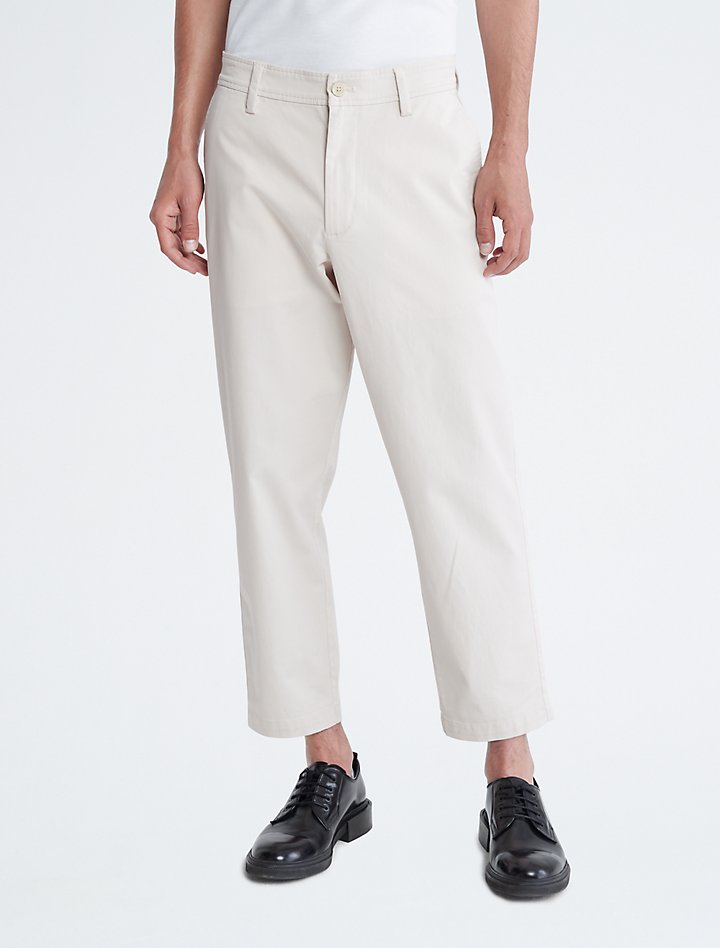 Укороченные брюки чинос с зауженными штанинами Calvin Klein брюки чинос из твила button blue