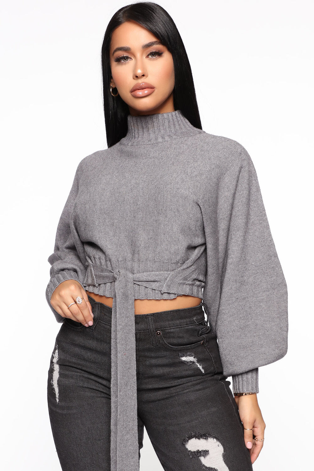 

Свитер Fashion Nova 90204, серый