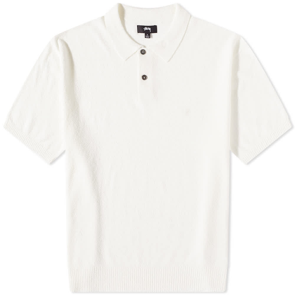 

Футболка Stussy Textured Polo Sweat, Белый