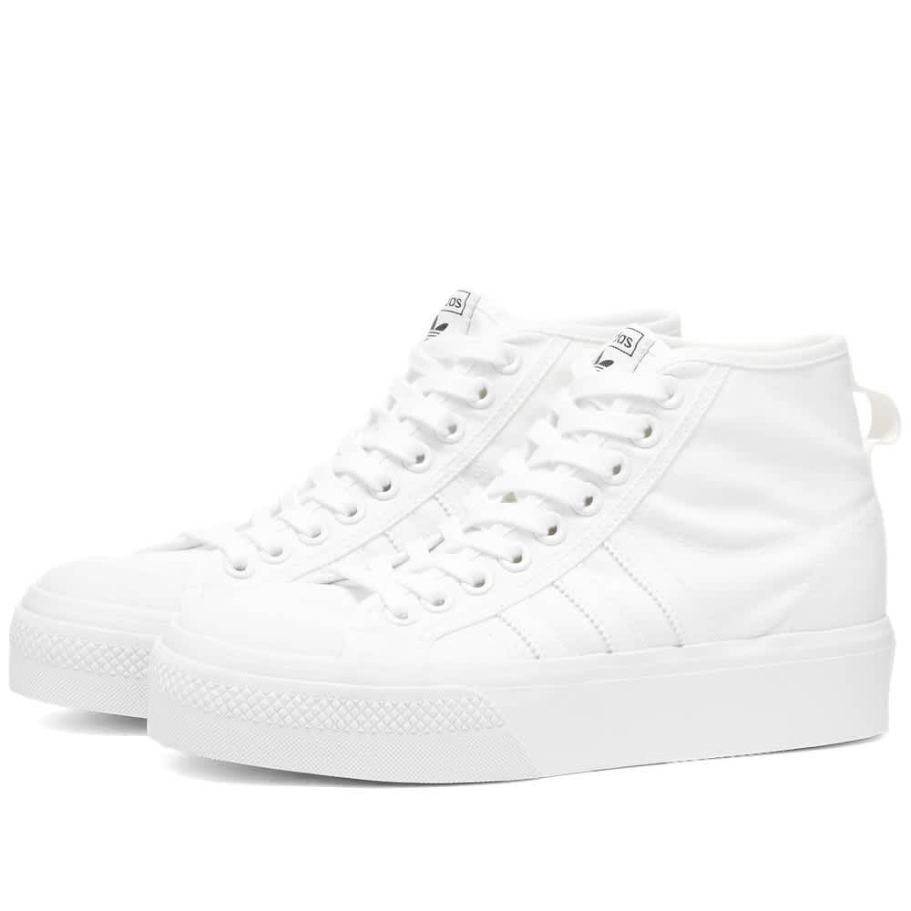 

Кроссовки высокие Adidas Nizza Platform Mid W, белый