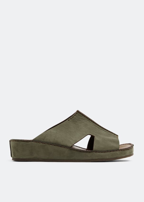 

Сандалии PRIVATE COLLECTION Arca Nabuk Cucire sandals, зеленый