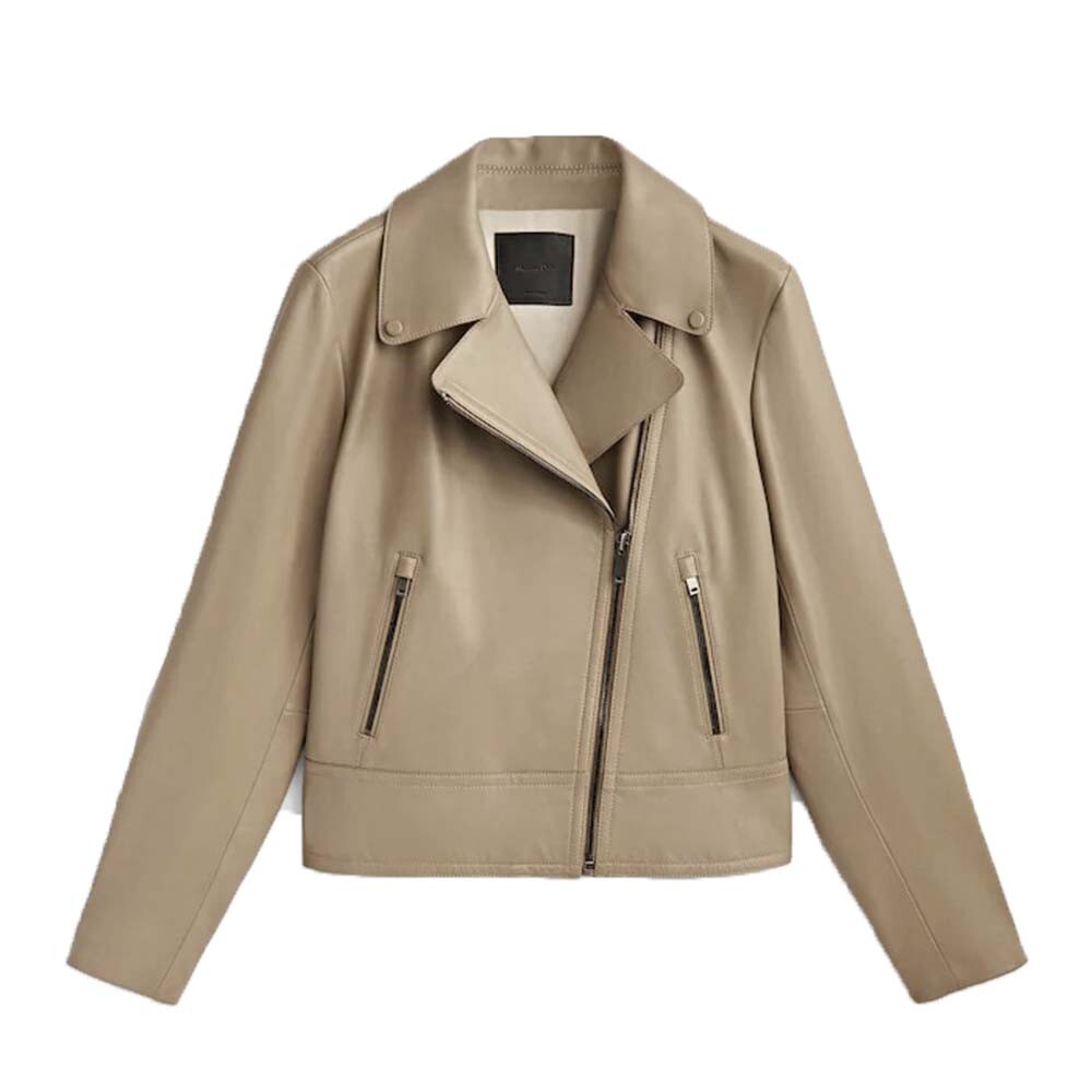 

Куртка Massimo Dutti Nappa, бежевый