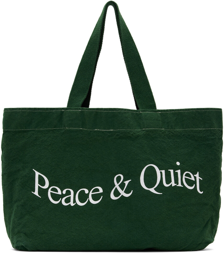 

Зеленая объемная сумка \Peace & Quiet\"" Museum of Peace & Quiet