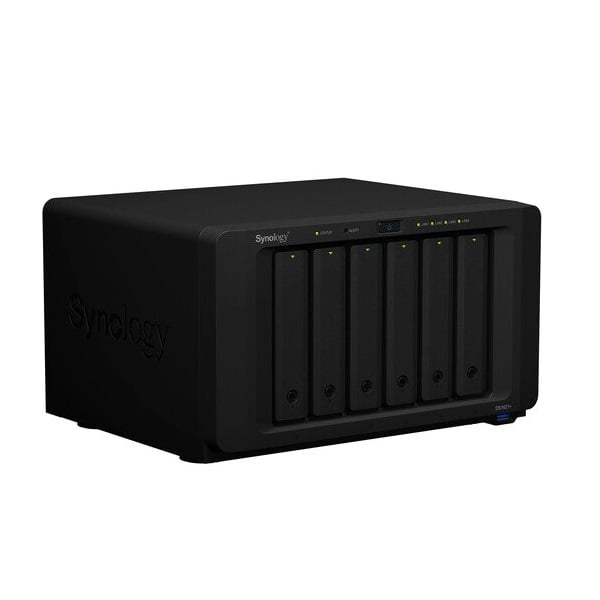 Сетевое хранилище Synology DS1621+ NAS с 6 отсеками, черный - фото