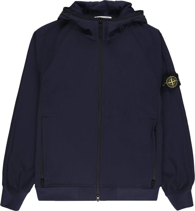 

Куртка Stone Island Logo Patch Hooded Nylon Jacket 'Navy', синий