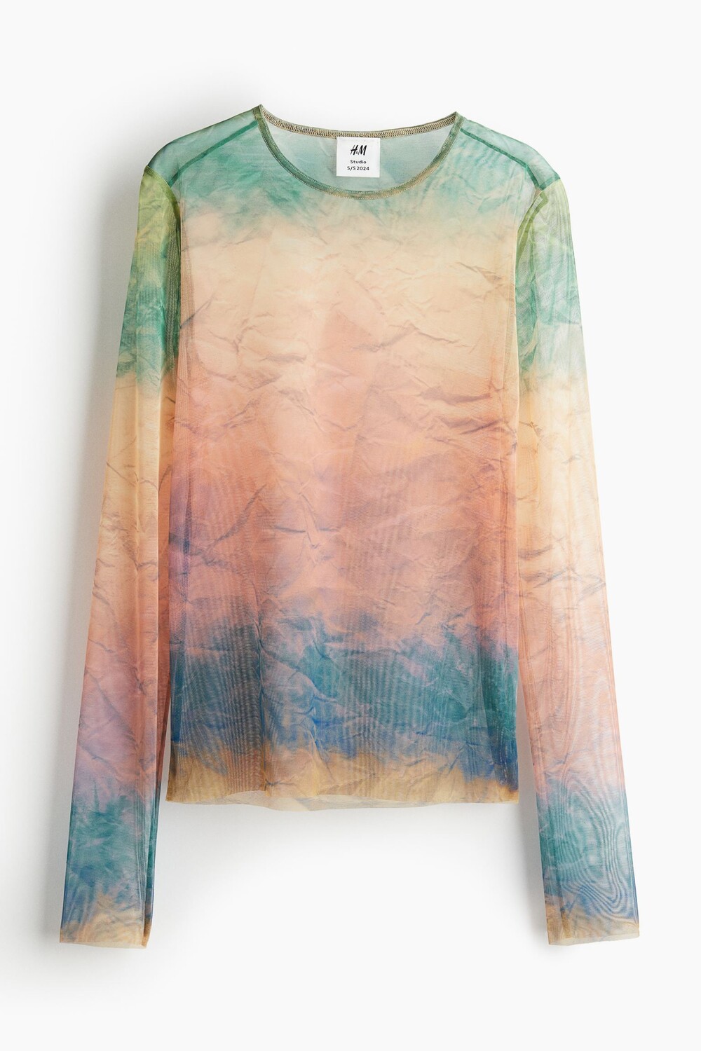 

Топ H&M Studio Collection Sheer Printed, мультиколор