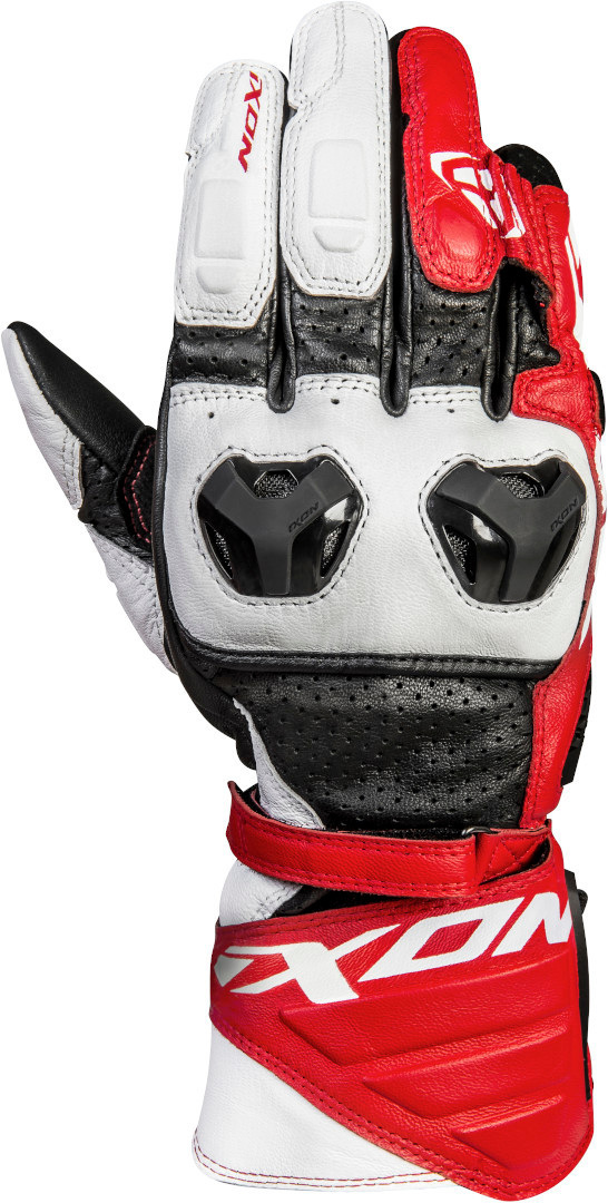 Перчатки Ixon RS Tilter для мотоцикла, бело-красно-черные перчатки vemar красно черные size xl