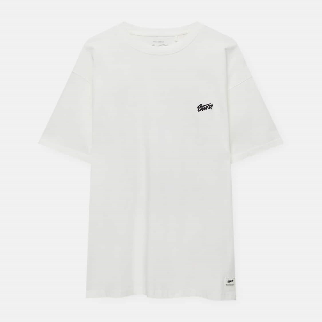 

Футболка Pull&Bear Short Sleeve Stwd, белый