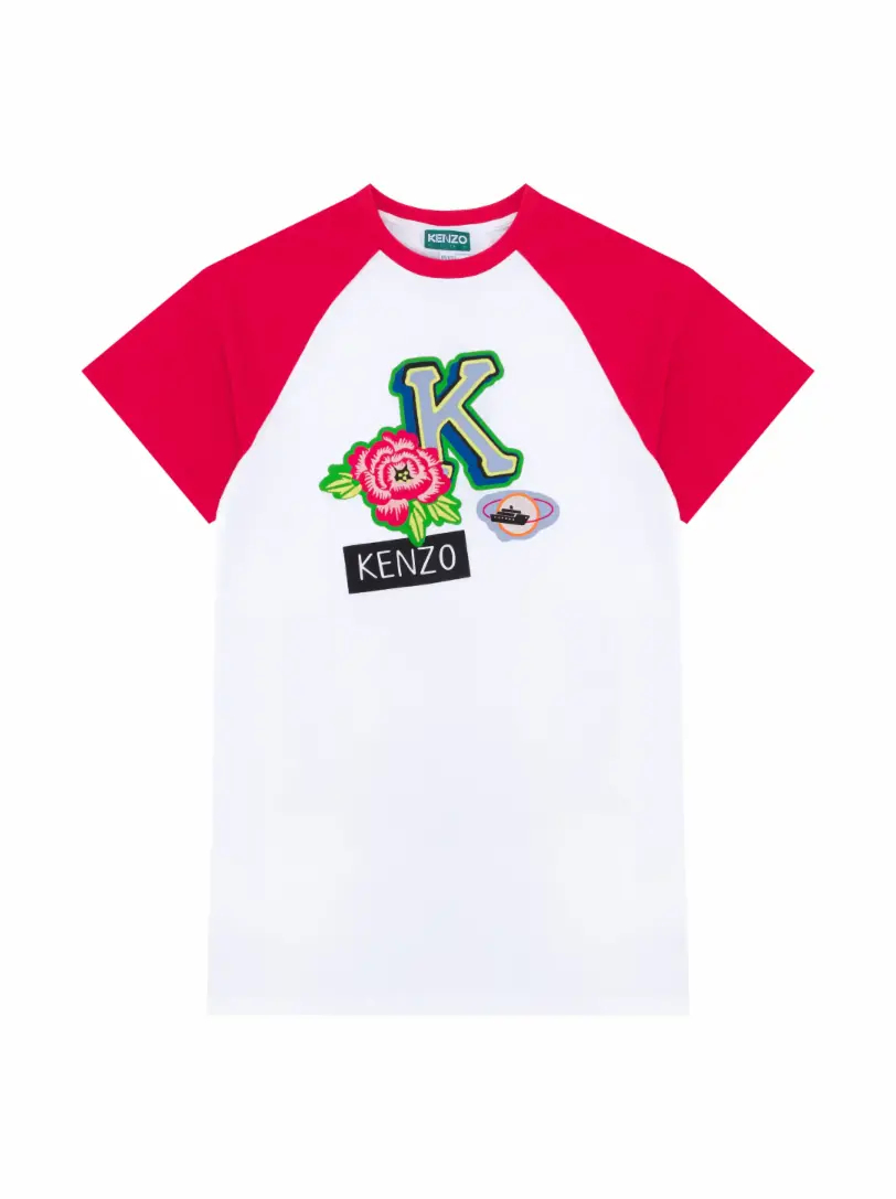 Платье-футболка с логотипом Kenzo