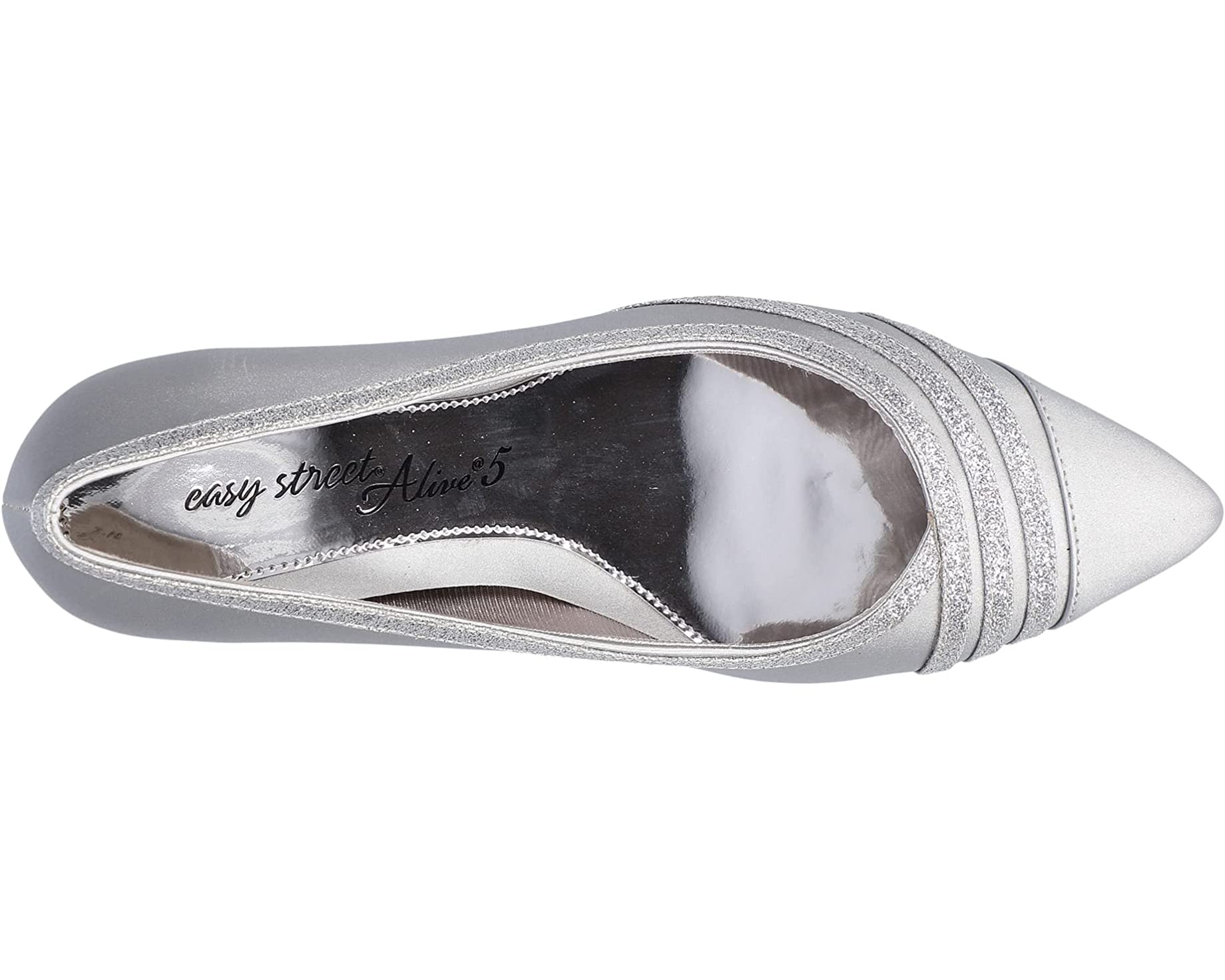 Туфли на каблуках Nobel Easy Street, серебряный атлас фото