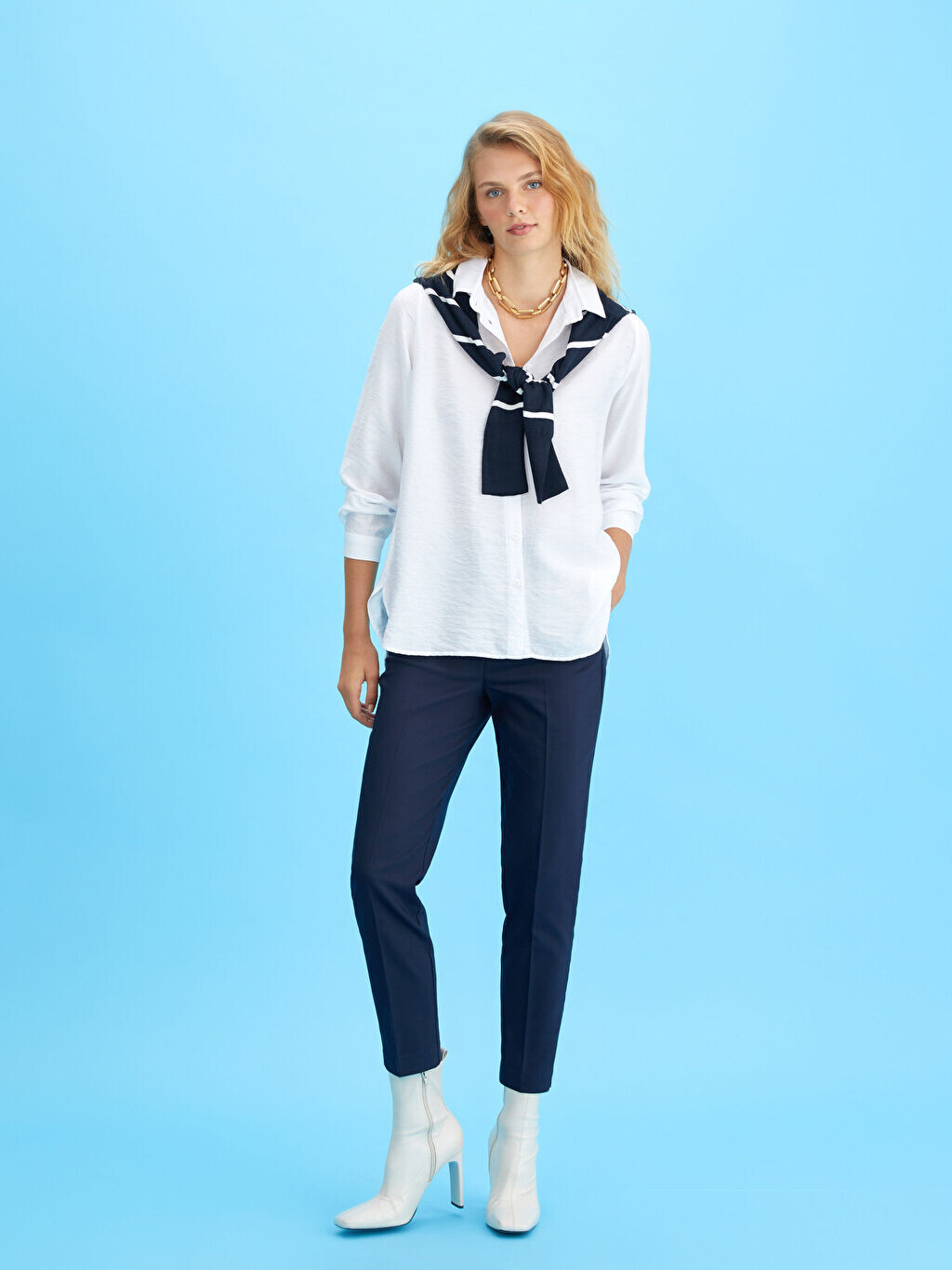 

Прямые женские брюки Slim Fit LC Waikiki Basic