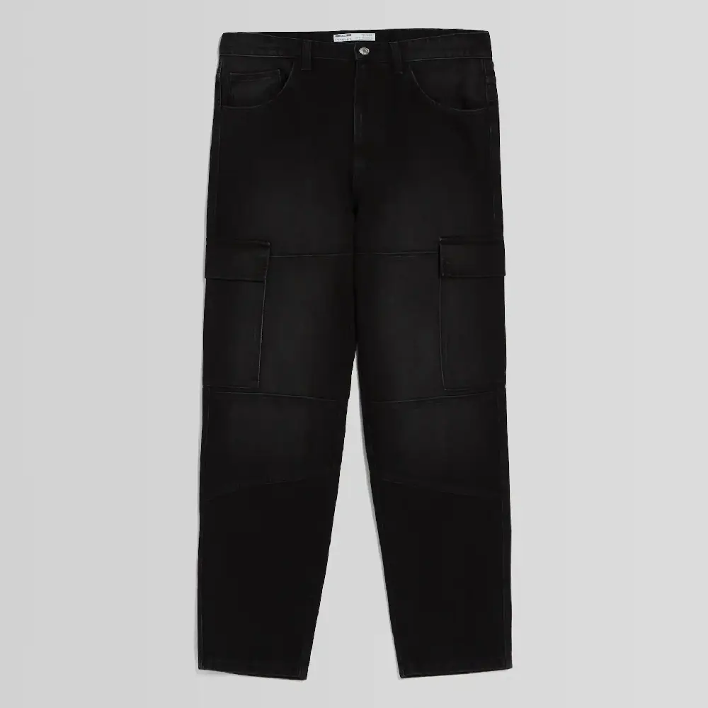

Джинсы Bershka Cargo, черный