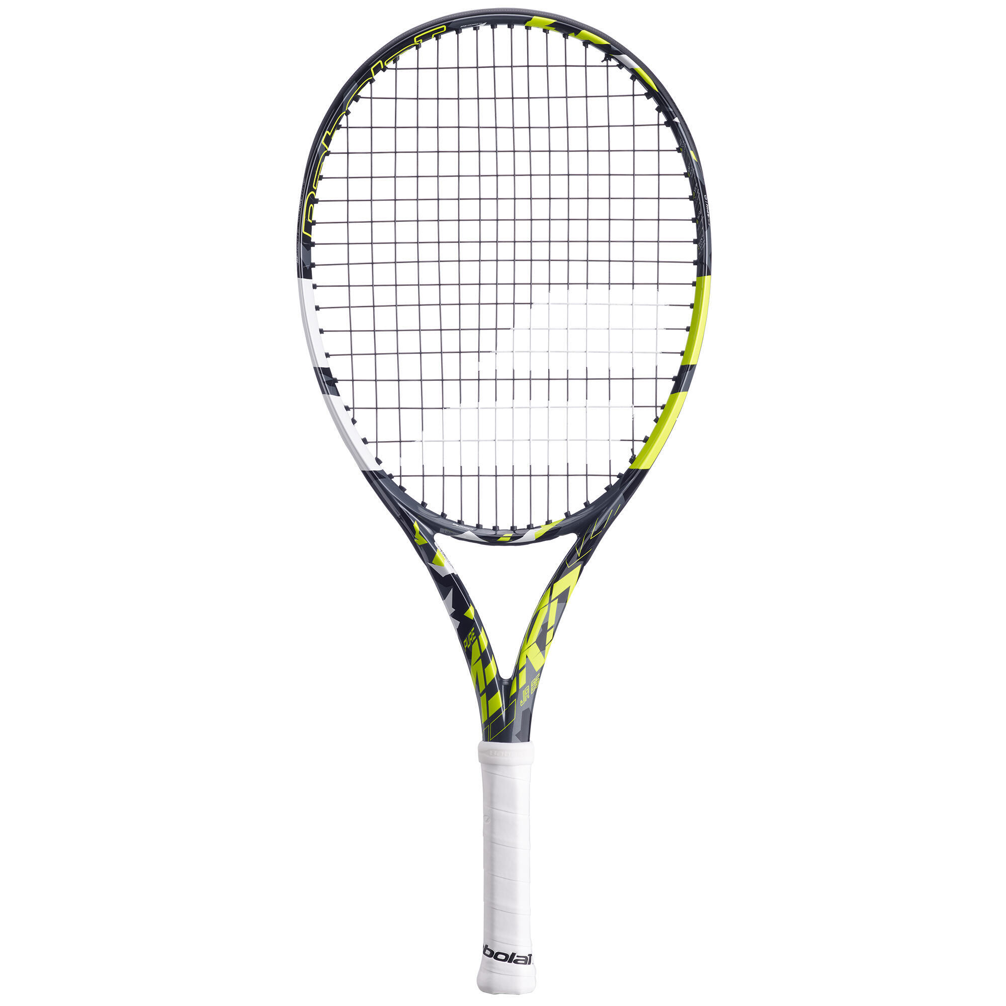 Теннисная ракетка детская со струнами - Pure Aero 25 черный/желтый BABOLAT ракетка для большого тенниса детская babolat aero junior 26 желтый