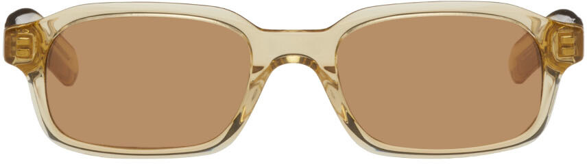 

Эксклюзивные солнцезащитные очки SSENSE в бежевых носовых платках FLATLIST EYEWEAR