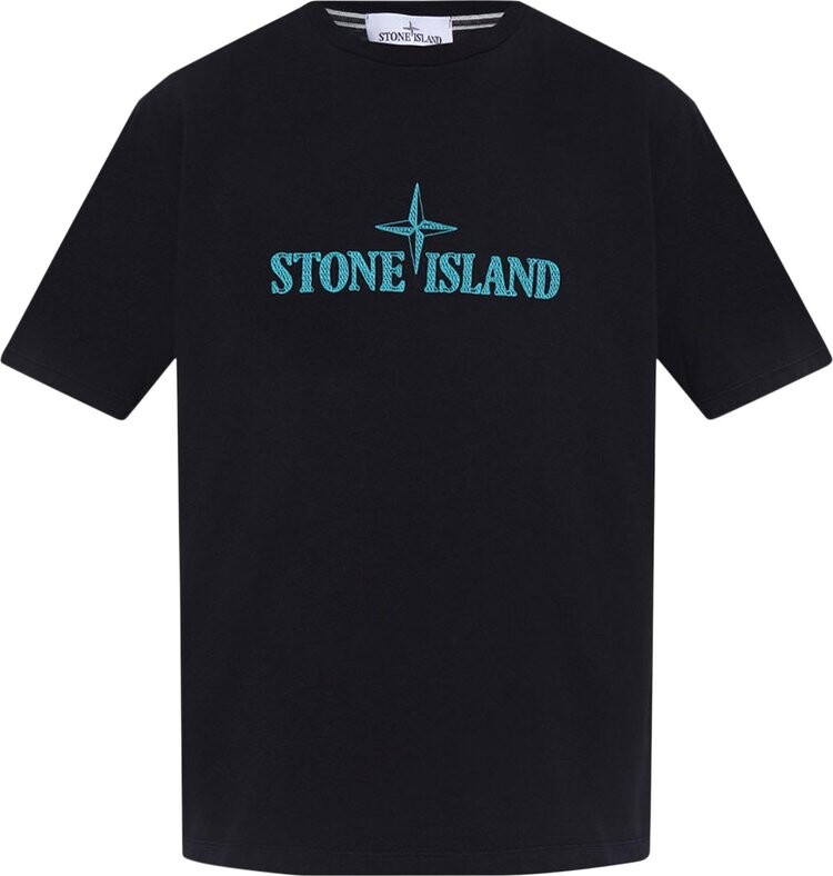 

Футболка Stone Island Script T-Shirt 'Black', черный
