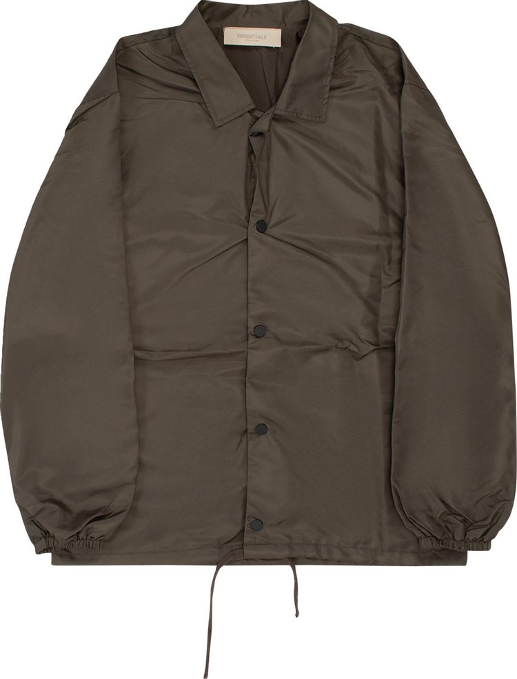 Куртка Fear of God Essentials Coaches Jacket 'Off Black', черный
