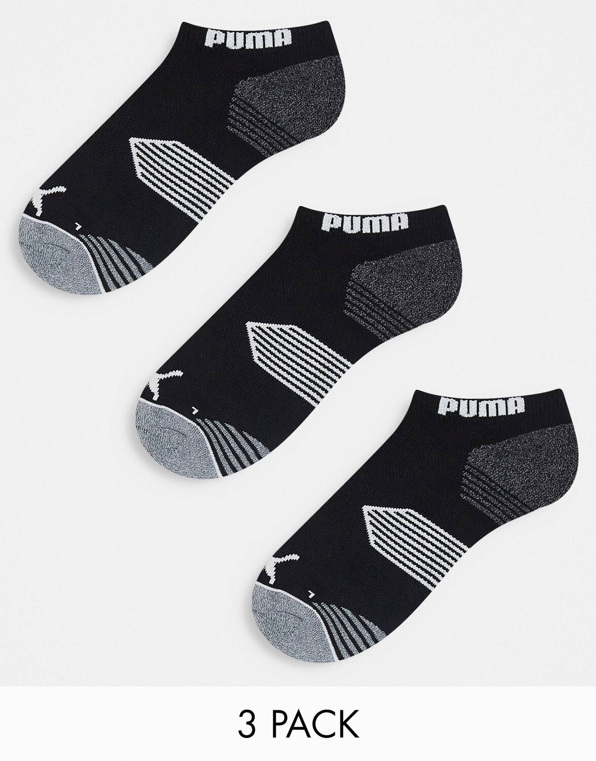 

Набор из 3 пар низких носков черного цвета Puma Golf Essential