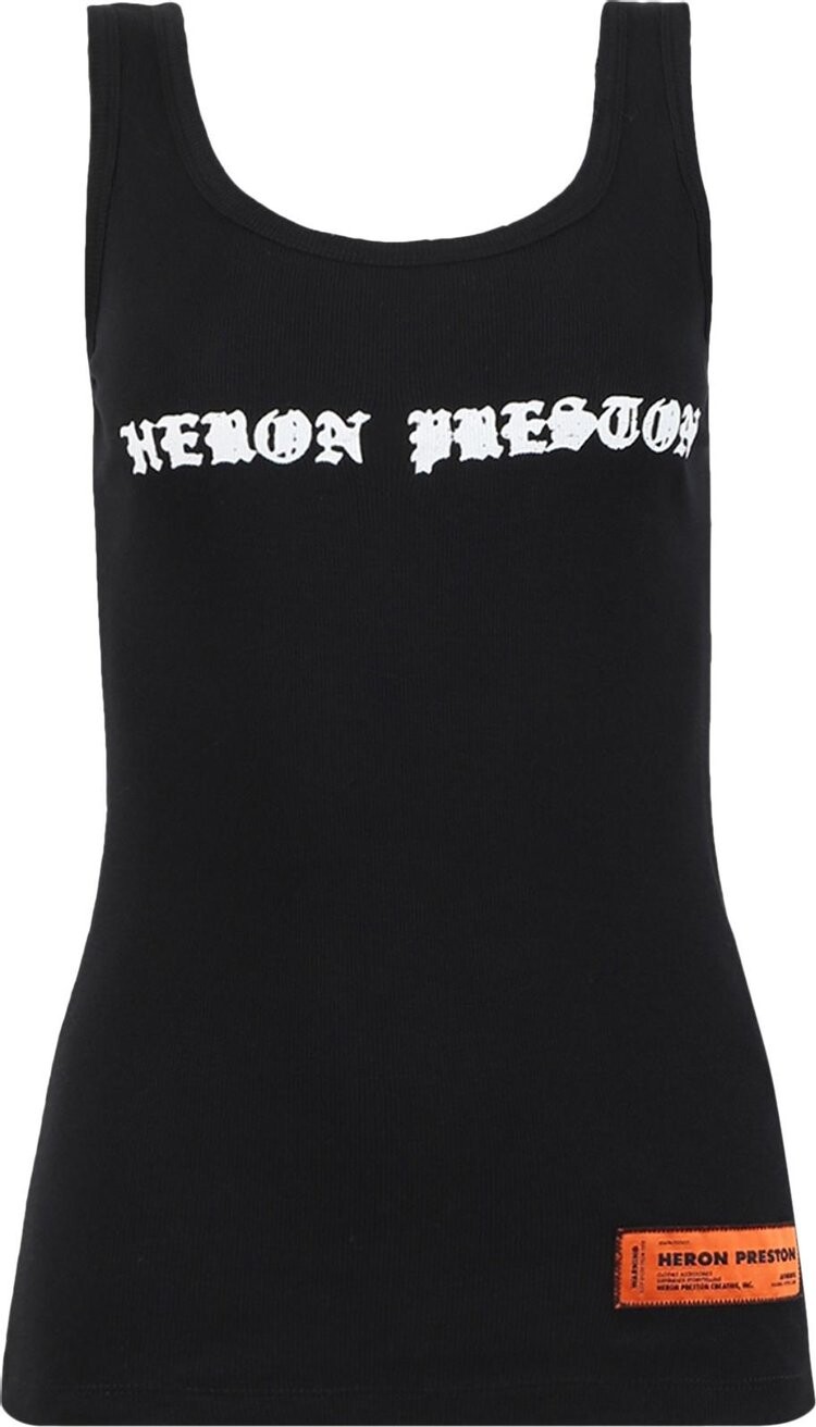 

Топ Heron Preston Gothic Tank Top 'Black/White', черный