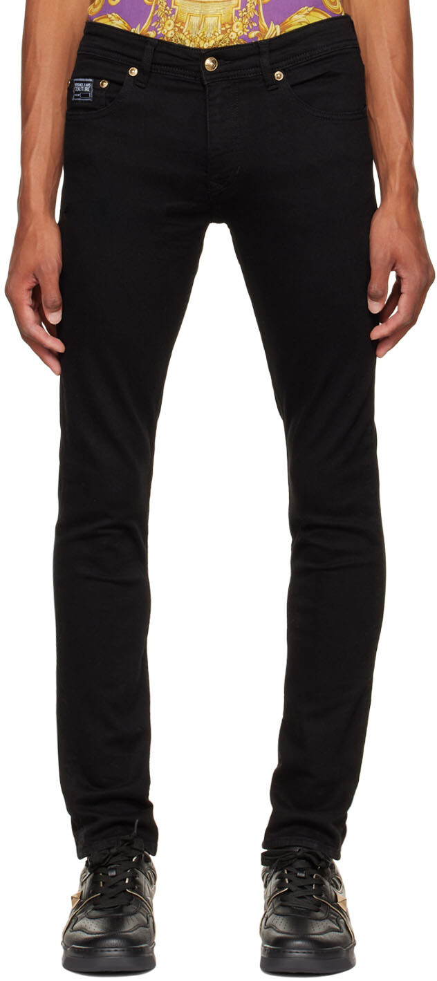 

Черные джинсы прямого кроя Versace Jeans Couture
